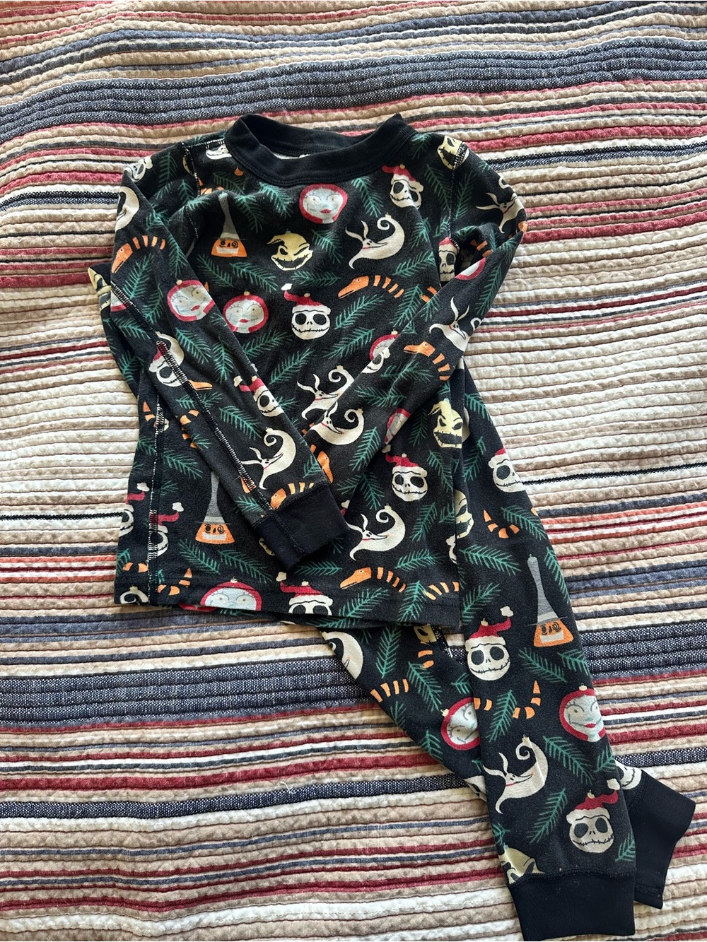 Hanna Andersson Disney Nightmare Before Christmas Long John PJs